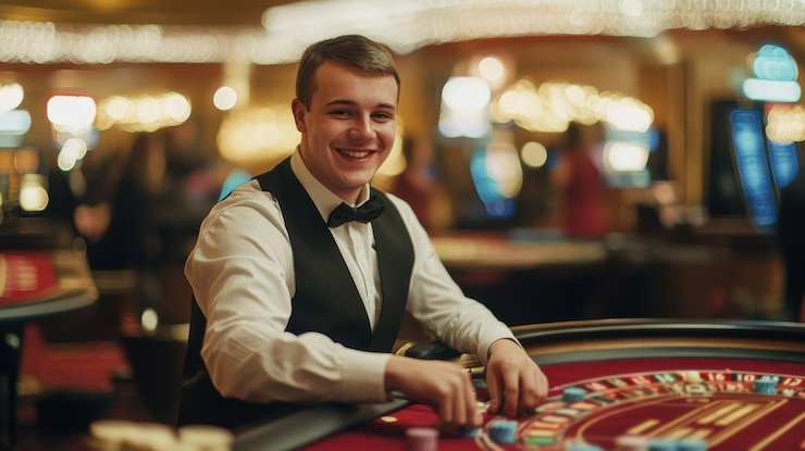 Live roulette table displayed on mobile phone during Piala Asia match scheduling hours
